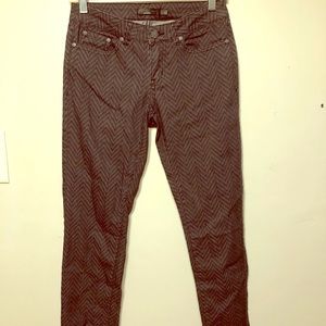 Prana skinny jeans gray purple size 2 EUC